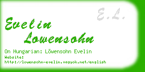 evelin lowensohn business card